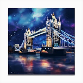 Tower Bridge At Night Canvas Print