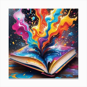 Open Book 4 Canvas Print