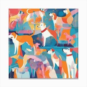 Dogs Of The World Canvas Print