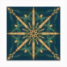 Verdant Symmetry Canvas Print