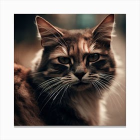 Portrait Of A Cat 1 Canvas Print