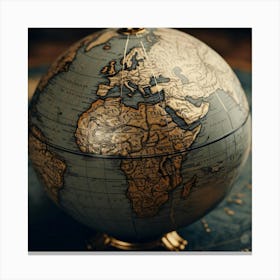 World Globe Canvas Print