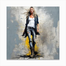 Kate Moss 1 Canvas Print