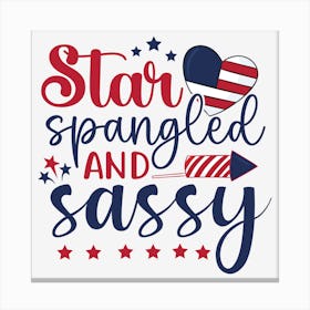 Star Spangled And Sassy 01 Canvas Print