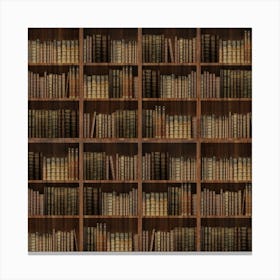 Bookcases Book Bookshelf Library Education Canvas Print