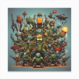 Nintendo Ninja Turtles Canvas Print