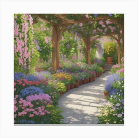 Garden Path Canvas Print