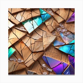 Broken Glass Background 21 Canvas Print