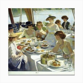 Afternoon Tea Party Canvas Print