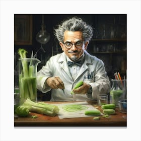 Scientist In A Lab Canvas Print