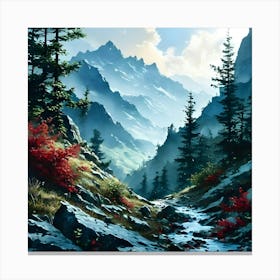 Mountain Stream Canvas Print