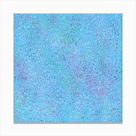Blue Splatter Canvas Print