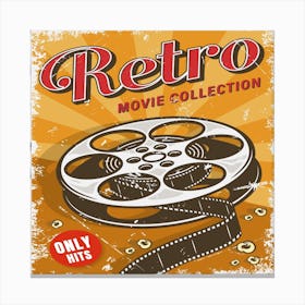 cinema poster Retro Movie Collection Canvas Print