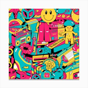 Retro artwork Canvas Print