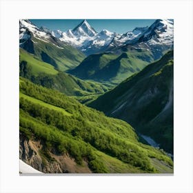 Alaska Mountain Valley Canvas Print
