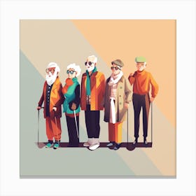 Old People 19 Canvas Print