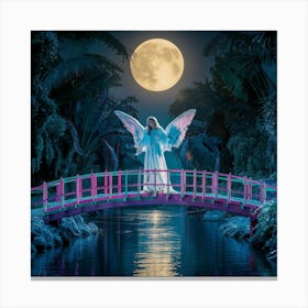 Angel On A Bridge Canvas Print