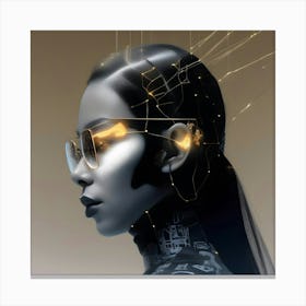 Futuristic Woman 7 Canvas Print