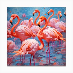 Flamingos 5 Canvas Print