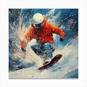 Snowboarder Art 4 Canvas Print