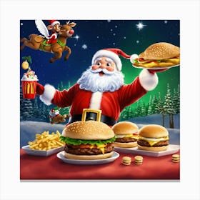 Mcdonald'S Christmas Canvas Print