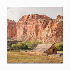 Desert Canyon Homestead Canvas Print