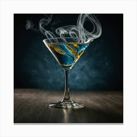 Smoke In A Martini Glass Canvas Print