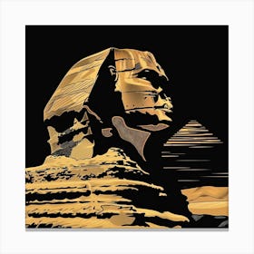 A Sphinx In Giza Minimal Illustration 1719991507 4 Canvas Print