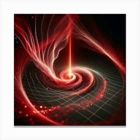 Red Spiral Canvas Print