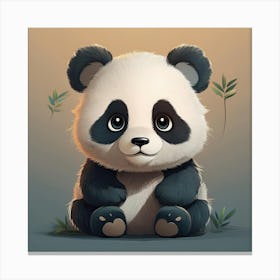 Baby panda Canvas Print