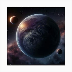 Planets In Space 1 Canvas Print