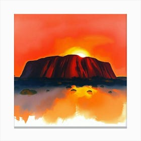 Uluru Canvas Print