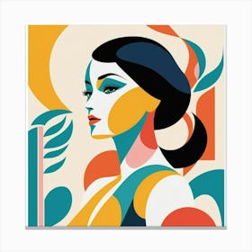 Woman'S Face Canvas Print