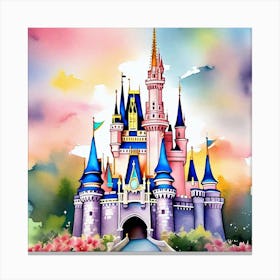 Cinderella Castle 50 Canvas Print