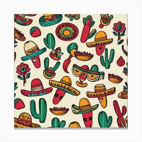 Mexican Pattern 3 Canvas Print