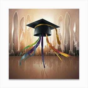 Graduation Hat Canvas Print