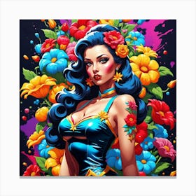 Pinup Girl Canvas Print