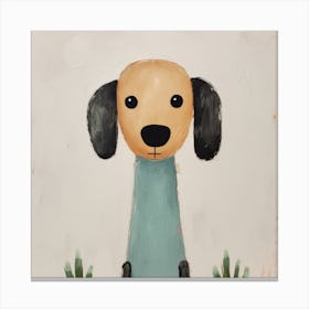Dog In A Sweater Canvas Print