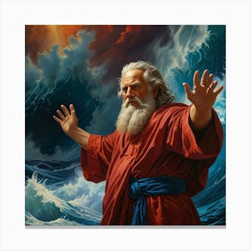 Jesus On The Waves 1 Canvas Print