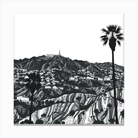 Hollywood Hills 1 Canvas Print