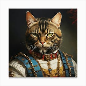  Cat Mr. T Art Print 0 Canvas Print