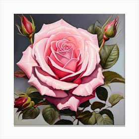 Large rose Canvas Print