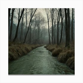 River In The Forest 5 Canvas Print