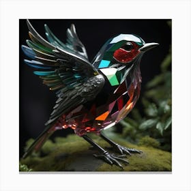 Bird In Glass 1 Canvas Print