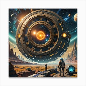 Space time Canvas Print