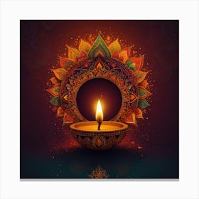 Diwali Lamp 1 Canvas Print