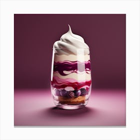 Dessert In A Glass Canvas Print