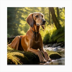 Wolfhound Dog Canvas Print