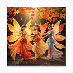 Autumn Fairies Canvas Print
