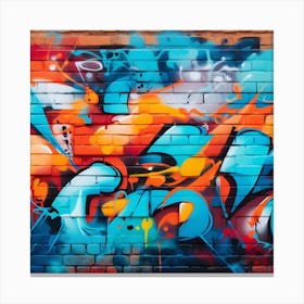 Graffiti Wall 2 Canvas Print